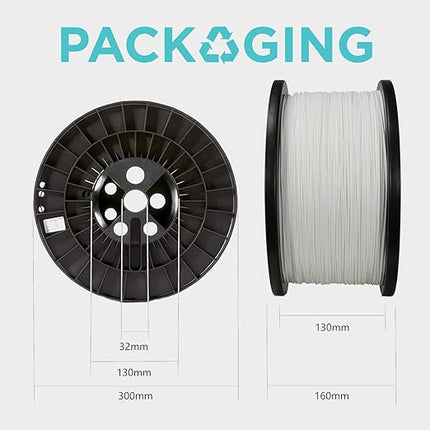 Polymaker PLA PRO Filament 1.75mm 5kg, Tough & High Rigidity Black 3D Printing Filament, PolyLite PLA PRO 3D Printer Filament 1.75mm, Print with Most 3D Printers