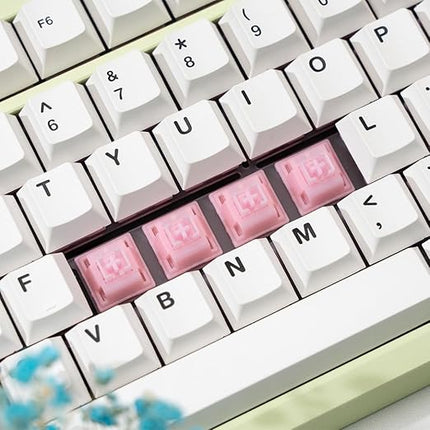 WS Pink Pearl Linear Mechanical Keyboard Switches, Pre Lubed 5 Pins Keyboard Switch Set with POM Stem, PA Housing for Gaming DIY Keyboard (35Pcs)