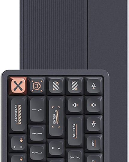 IQUNIX Magi65 Low Profile Mechanical Keyboard Wireless 65% Keyboard Ultra Slim for Creamy Typing, Hot Swappable, RGB Backlit, PBT Keycaps, Aluminum Case, BT/2.4G/USB-C, for Mac/Windows (Shadow Black)