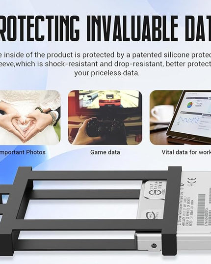 750GB Portable External Hard Drive Storage Expansion Mobile HDD USB 3.0 for PC, Mac, Desktop, Laptop, PS4, PS5, Xbox One X/S, Xbox 360, Xbox Series X/S, Office & Game (Blue)