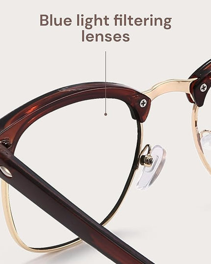racico Computer Blue Light Blocking Glasses Blue Light Glasses Men Women, Anti Blu-Ray Gaming Glasses Lenses