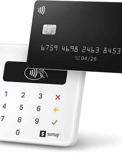 SumUp Plus Card Reader, Bluetooth - NFC RFID Credit Card Reader for Smartphone