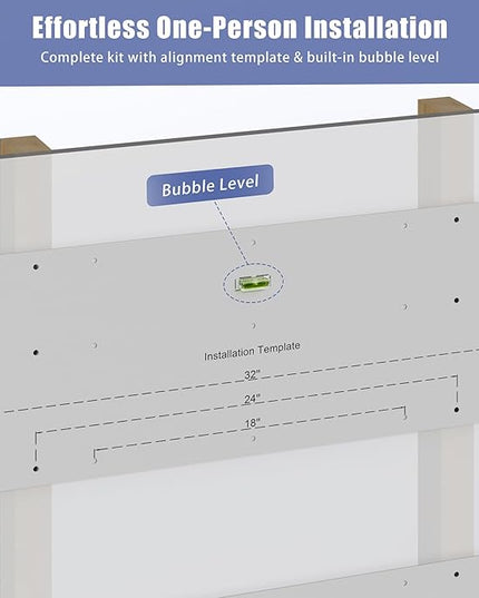 2-Pack 1x4ft Heavy Duty Garage Shelving, 1' x 4' Garage Wall Shelving Wall Mounted (2pack-1x4ft)