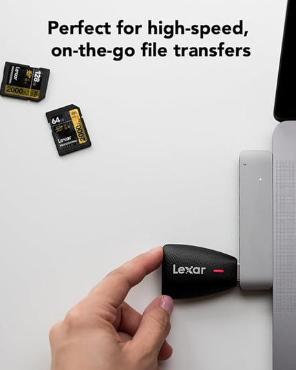 Lexar Multi-Card 2-in-1 USB 3.1 Reader, Works with SD and microSD Cards (LRW450UBNA)