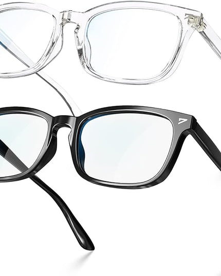 VISOONE Blue Light Blocking Glasses Square with Anti Computer Glare for Gaming Women and Men MONTANA