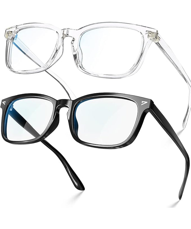 VISOONE Blue Light Blocking Glasses Square with Anti Computer Glare for Gaming Women and Men MONTANA