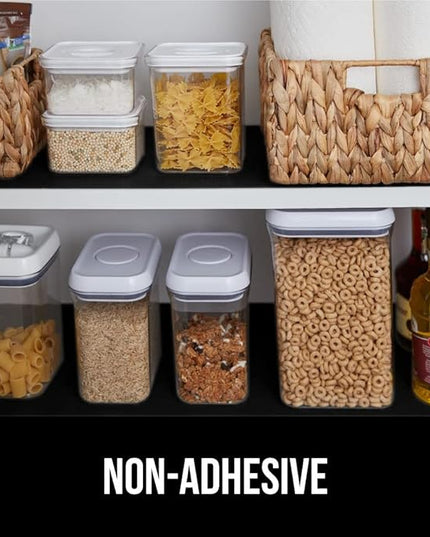 GORILLA GRIP Slip Resistant Drawer and Shelf Liner 2 Pack, Non Adhesive Water Resistant, Easy Clean and Trim, Smooth Surface Liners for Kitchen Cabinet, Shelves, Drawers, Pantry, 12 in x 20 FT, Black