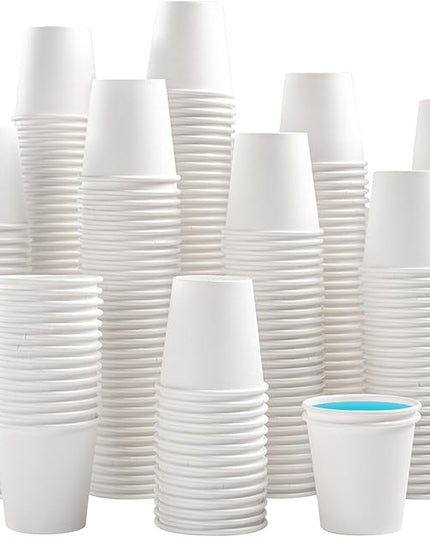 Lamosi 1200 Pack 3 oz Paper Cups for Bathroom, Disposable Small Mouthwash Cup, 3oz Mini Espresso Cups for Travel, Party, Picnics, Home, Applicable to Cup Dispenser