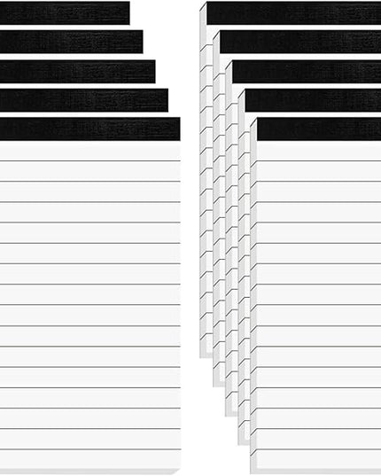 10 Pcs Note Pads Refills 3 x 5 inches Memo Small Notebook Writing Pads with 30 Sheets Each Pad College Ruled Lined Paper NotePads White