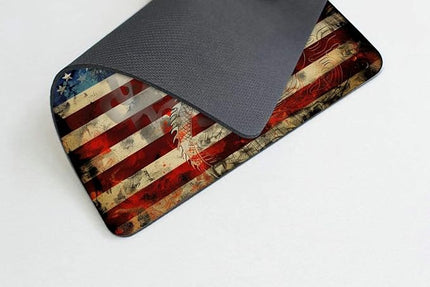 Square Mouse Pad National Flag and Chinese Dragon-1,Gaming Mouse Pads for Desk,Soft Computer Waterproof Non-Slip Mouse Mat