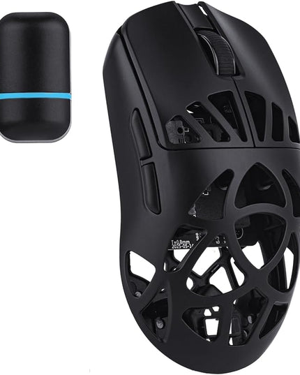 EPOMAKER Carbon X Wireless Gaming Mouse, 400 to 30,000 DPI Adjustable, PAW3950 Sensor, 50g Lightweight, Carbon Fiber Shell, 2.4G/BT/USB-C Rechargeable Wireless Mouse for PC/Mac/Linux (Black)