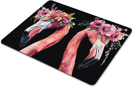 Square Mouse Pad Flamingo-3,Gaming Mouse Pads for Desk,Soft Computer Waterproof Non-Slip Mouse Mat