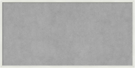 Amanti Art White Framed Magnetic Board 13x25 Small Vision Board for use with Magnets, 100% Metal Sheet to Display Items as Office Decor or for Home Organization in mudroom, Kitchen or Kids Room