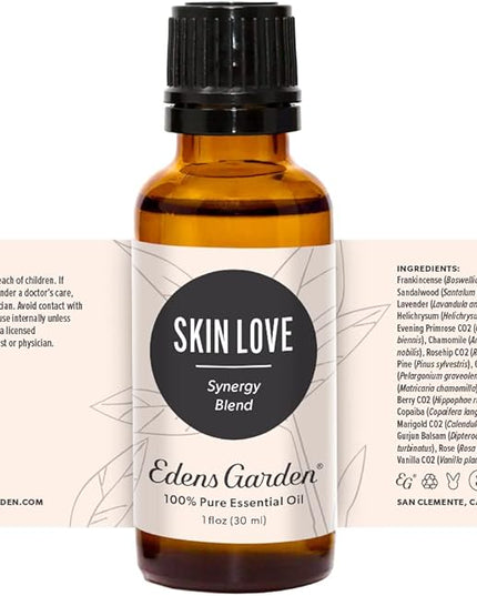Edens Garden Skin Love Essential Oil Blend- 100% Pure Premium Grade, Undiluted, Natural, Therapeutic, Aromatherapy, The Best for Skin, Face, Hair 30 ml (1 fl oz)