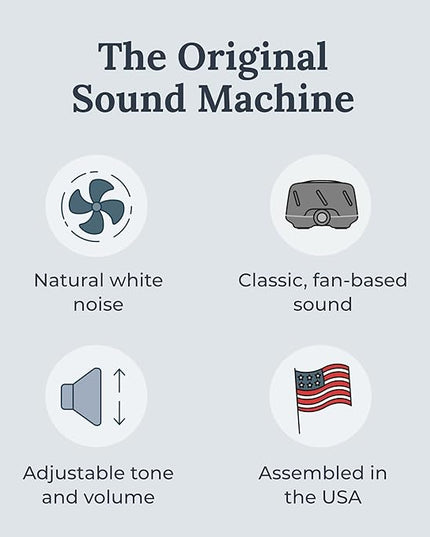 Yogasleep Dohm (Charcoal) The Original White Noise Machine, Relaxing Natural Sound from a Real Fan, Noise Cancelling for Office Privacy, Sleep Aid for Adults & Baby, Travel Size Pink Noise Machine