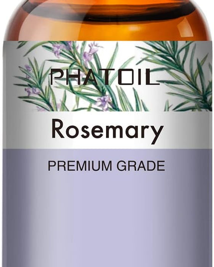 PHATOIL 3.38FL.OZ Rosemary Essential Oil, for Aromatherapy Diffusers, Humidifiers, Great for DIY Candle and Soap Making, Huge 100ML Bottle