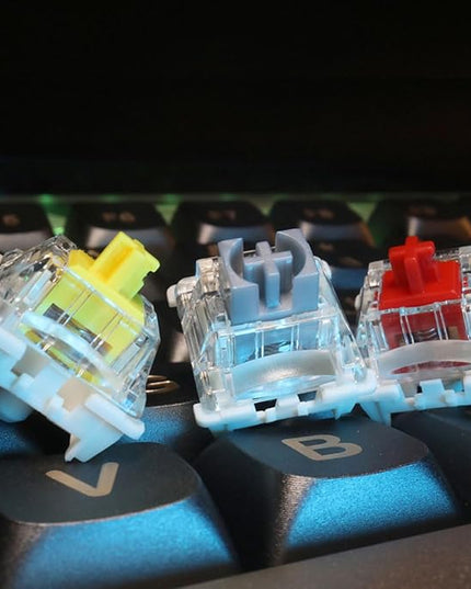 G Pro 3.0 Silvery Switch, Suitable for Mechanical Keyboards, 5-pin Linear/pre Lubricated/pin Enhanced Switch Compatible with PCB hot swapping (90)