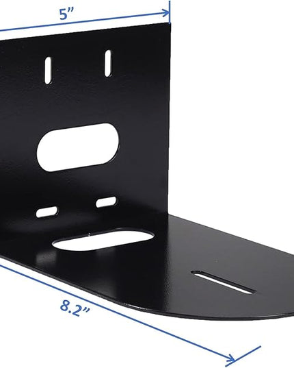 AEONS PTZ Camera Universal Wall Mounting Bracket | Sturdy Durable Compatible with Most Center Mount Cameras Hardware | AV Brackets Wall Mount Holder, Black, 2-Pack