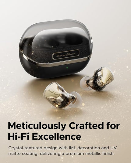 SoundPEATS H3 Hi-Res Wireless Bluetooth Headphones with LDAC, aptX Lossless, Triple Units (1DD+2BA), 55dB Active Noise Cancellation, 6 AI Microphones, Transparent Mode, BT5.4, APP, 37H, IPX5