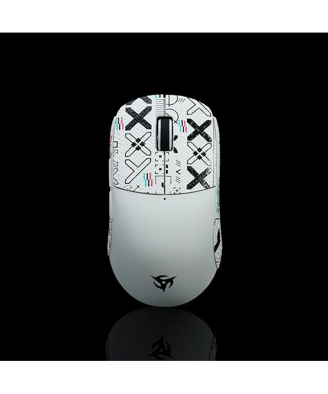 Grip Tape for Vaxee x Ninjutso Sora 4K - Anti-Slip,Enhanced Control, Sweat Resistance,Improves FPS Gaming Grip & Mouse Protection [Pre-Cut] Printsteam White 0.5mm