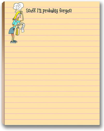 Stonehouse Collection Funny To Do List Notepads Assorted Pack - 4 Pads For Your Lists - Office Notepads - USA Made (Funny Pack)