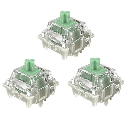 GATERON Baby Kangaroo 2.0 Switches for MX Mechanical Keyboard, 5-Pin 59gf Heavy Tactile RGB 22mm Dual-Stage Spring Factory Pre-lubed Switches(Baby Kangaroo 2.0,90Pcs)