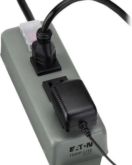 Eaton Tripp Lite Series 3-Outlet Heavy Duty Power Strip, Metal, Mountable (Wall Mount & Under Desk), 9ft Extension Cord, On/Off Switch Cover, Industrial Garage Shop Work Bench Applications (3SP9)