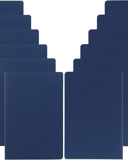 12 Pack College Ruled Notebook Journals Bulk, Lined Paper, 60 Page, 5.5x8.3 inch, A5, Travel Journal Set for Travelers, Students, Church, Office, Writing Diary Subject Notebooks Planner, Blue