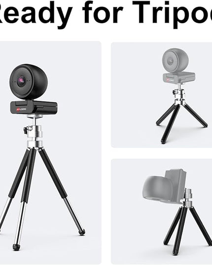 JOYUSING Flip600R 4K Webcam for PC - Ultra 4K HD Webcam with Tripod, PDAF Autofocus, Noise-Cancelling Mics, 79° FOV, Auto Light Correction, Privacy Cover, Streaming Camera for Gaming/Beauty