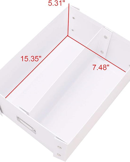 Snap-N-Store CD Storage Box - Pack of 1/2 - Durable Disc Holder with Lid to Store for Discs (2 Pack - Doublewide CD, White)