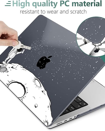 DONGKE Case for M5 MacBook Pro 14 inch 2025 2024-2021 M4 M3 M2 M1, Plastic Hard Shell Cover Compatible with A3434 A3112 A3401 A3185 A2992 A2779 A2442, Retina XDR Display & Touch ID, Astronaut