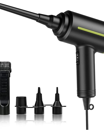 DOROBEEN Compressed Electric Air Blower, Handheld 500W 40000RPM Powerful Cored Air Duster for Computer Keyboard Electronics Cleaning