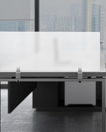 Desk Divider for Students and Desk Privacy Panel, Frosted Acrylic Plexiglass Shield with Clamps for Offices Schools Call Centers, Ideal Cubicle Light Shield - 47”L X18”W