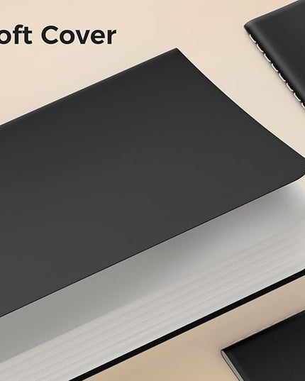 Blank Pocket Notebooks, 20 Pack Small Notebook Bulk, 3.5x5.5 inch, A6 Size Thick 80GSM Unlined Paper, Black Cover Mini Journal for Men, Women, Journaling & Business Notes