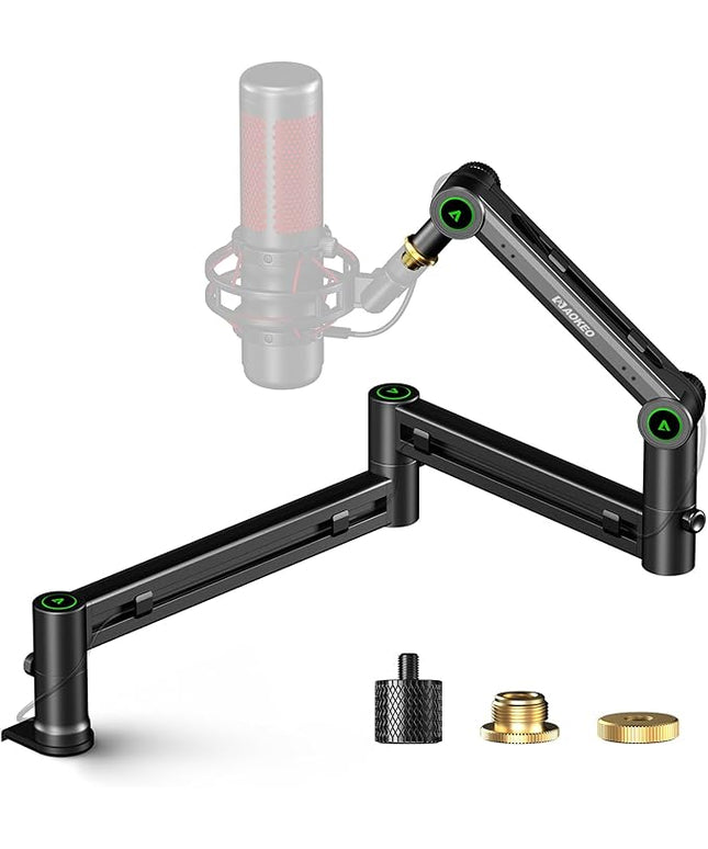 Microphone Arm,Aokeo AK-58i Desk Low Profile Mic Boom Arm Stand,Suitable For Blue Yeti,Snowball iCE,HyperX QuadCast,SoloCast,Elgato Wave,Etc
