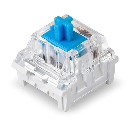 ELUTENG 110 PCS Switch Replacement 3 PIN Mechanical Keyboard Switches, Clicky, Accurate Typing, Dustproof,Universal Replacement Parts for Office and Gaming (Blue)