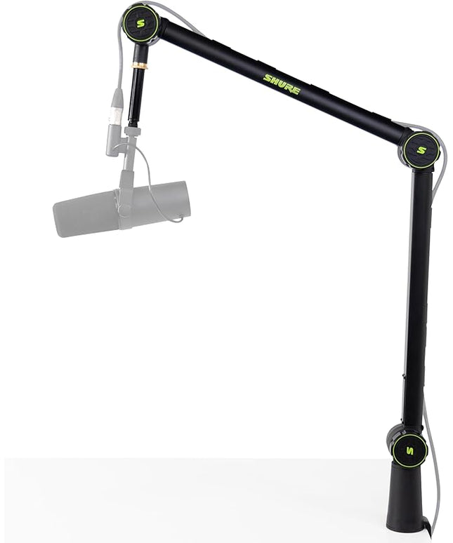 Shure by Gator Deluxe Articulating Desktop Podcasting Mic Boom Arm with Cable Management Channel; (SH-BROADCAST1)
