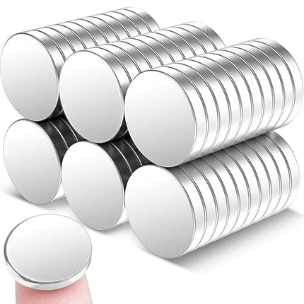 MIN CI 60 Pcs Neodymium Magnet, 18 mm x 3 mm Super Strong Rare Earth Magnets Heavy Duty, Small Round Magnets Neodymium Disc for Crafts Fridge Whiteboard Scientific Models (Without Adhesive Backing)