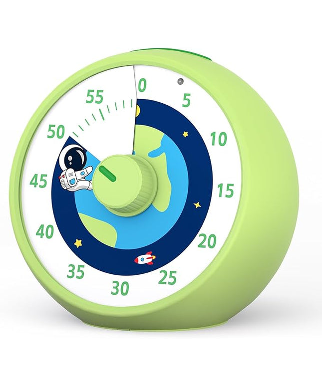 Visual Timer for Kids, 60-Minute Countdown Timer for Classroom Office Kitchen, Desk Timer Kids Time Management Tools with Silent Operation, Pomodoro Time Rainbow Pattern
