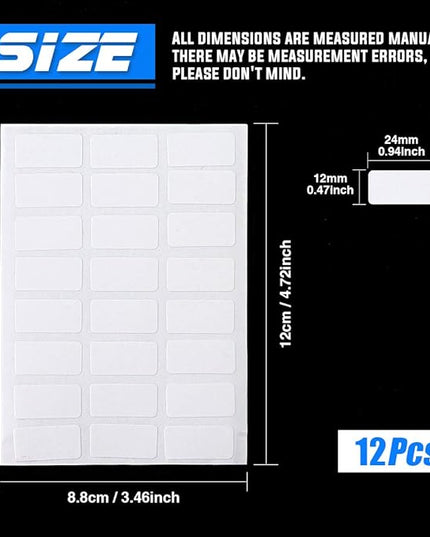 Glarks 200-Pieces 6 Inch Nylon Cable Marker Ties Self-locking Cord Tags Write on Ethernet Label Wire Straps with 3 Marker Pens and 288Pcs White Self-Adhesive Cable Labels for Home and Office Use