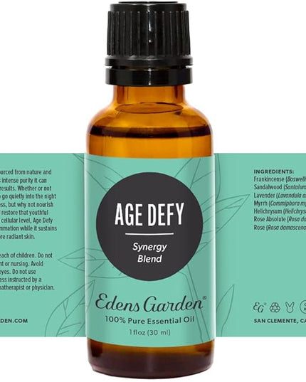 Edens Garden Age Defy Essential Oil Blend- 100% Pure Premium Grade, Undiluted, Natural, Therapeutic, Aromatherapy, The Best for Skin, Face, Kid Safe 30 ml (1 fl oz)
