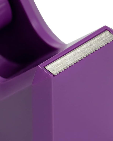 JAM PAPER Colorful Desk Tape Dispensers - Purple - Sold Individually