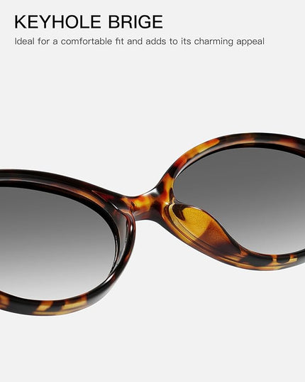 TIJN Olisa Blue Light Blocking Glasses for Women Men,Oval Glasses Frame Bluelight Glasses for Gaming/Computer/Screen