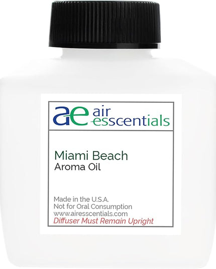 Miami Beach Aroma Oil, Essential Oils Blend for Diffusers & Scent Machines, Fresh Cologne Scent with Citrus & Musk Notes, Aromatherapy, Cold Air Diffuser Compatible, 100 mL