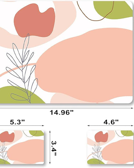 Laptop Skin Sticker Decal Cover, 11.6”12" 13" 13.3" 14" 15" 15.4" 15.6" Laptop Netbook Vinyl Skins Sticker Notebook Protector (2 Wrist Pad Included), Removable Reusable, Easy to Apply, Pink Rose