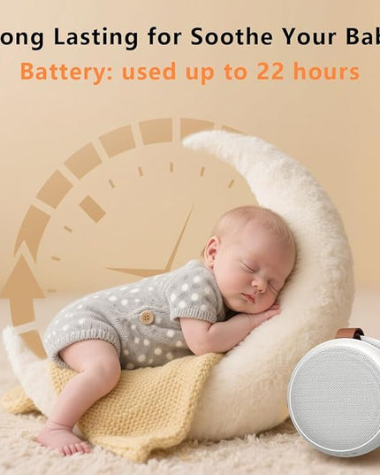 Portable Sound Machine Baby White Noise Machine Travel Noise Machine with 30 Soothing Sounds for Newborn Kids Adults Battery Sleep Brown Noise Masker 4 Timers Memory Function for Travel Home Office