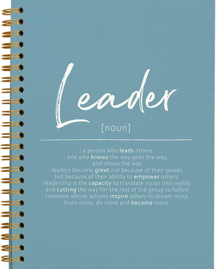 OXW Blue Meeting Notebooks for Work, Leadership Gifts Office Work Notebook Journal for Writing Note Taking, Thank You Gifts for Women Men Leader Mentor Boss Manager Principal, 5.5"x8.3"