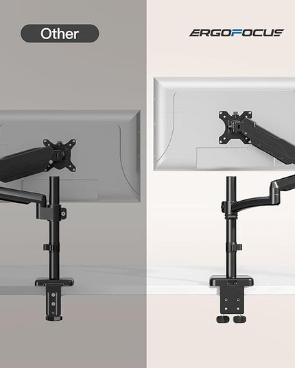 Long Arm Monitor Mount, 13 to 32 inch Computer Desk Mount, Extra Long Adjustable Stand, Hold up to 19.8lbs, Tall Arm with Tilt, Swivel, Rotation, VESA 75/100mm
