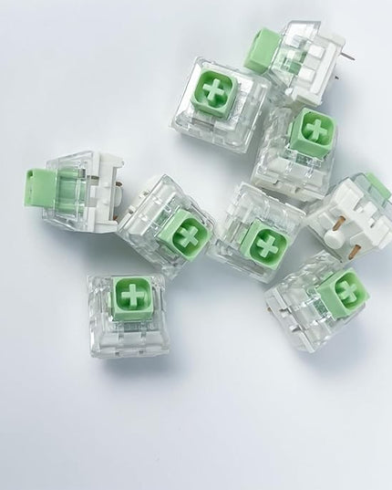 Kailh Box Jade Clicky Keyboard Switch,3-pin 50gf Pre-Lubed Dustproof Waterproof RGB SMD Key Switches for Mechanical Gaming Keyboard(Box Jade,72pcs)
