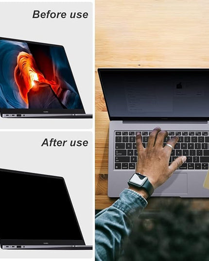 JEAPKA Laptop Privacy Screen 14 Inch Privacy Filter Screen Protector for 14Inch Laptop Anti Blue Light Glare Removable Filter